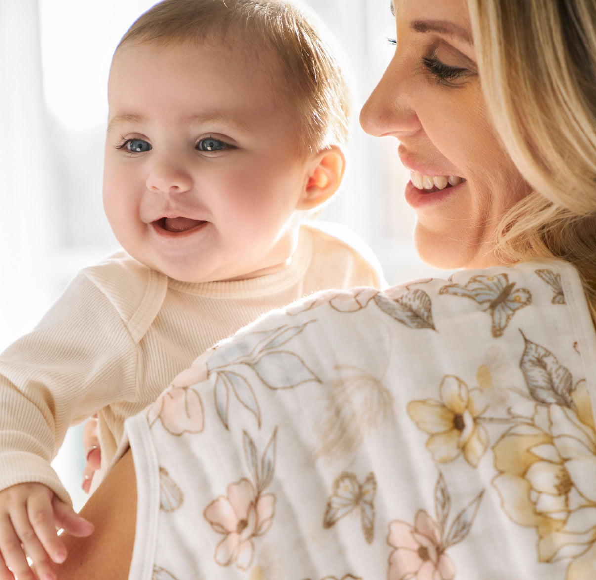 aden + anais Babero Burpy, 100% muselina de algodón