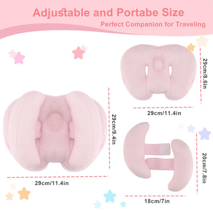 KAKIBLIN Almohada de apoyo para bebé, soporte de cabeza y cuello
