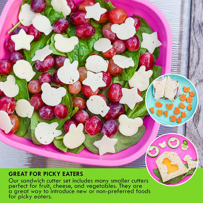 KAISHANE 23 cortadores de sándwich – Incluye 5 cortadores de sándwich