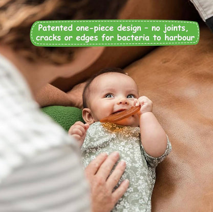 Mordedor de búho de caucho natural haakaa, 100 % caucho