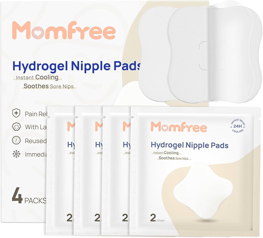 Almohadillas refrescantes para la lactancia: almohadilla de gel de hidrogel para alivio instantáneo de enfriamiento