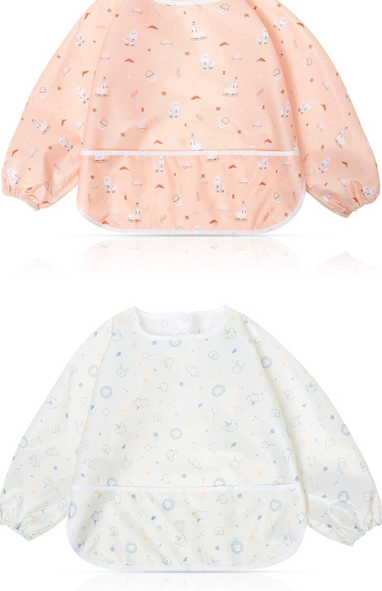 Babero impermeable Little Dimsum con bolsillo para bebé