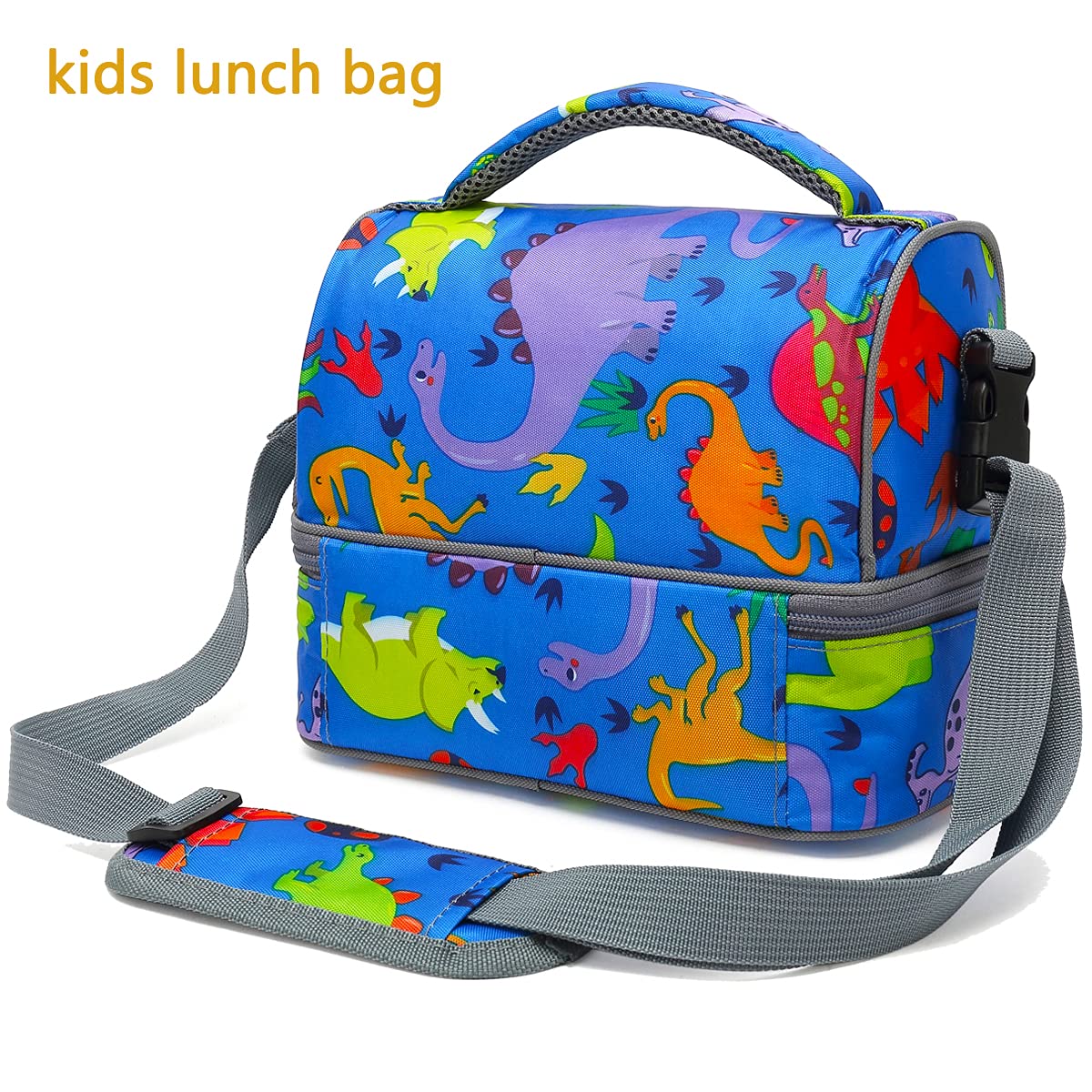 Bolsa de almuerzo con aislamiento para niños de dos pisos FlowFly