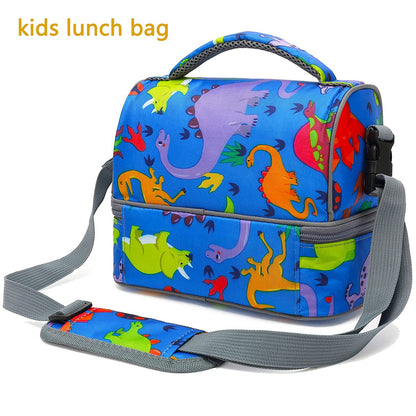 Bolsa de almuerzo con aislamiento para niños de dos pisos FlowFly