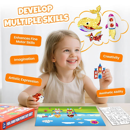 PARTYWIND Pompones de aluminio para niños