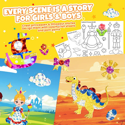 PARTYWIND Pompones de aluminio para niños