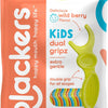 Plackers Palillos de hilo dental Dual Gripz para niños con mango de doble agarre, sabor a bayas silvestres, 90 unidades