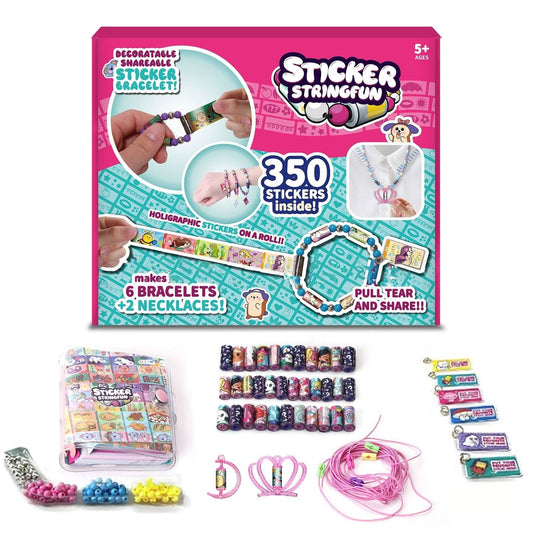 Kit de joyería DIY con rollos adhesivos, pulsera y collar hechos a mano con libro adhesivo