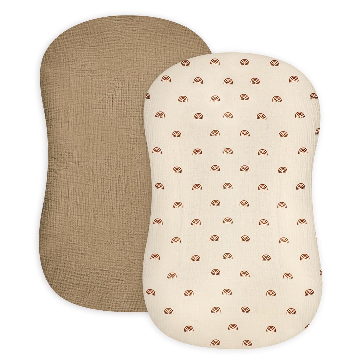 Juego de 2 fundas para tumbona de bebé, 100% algodón de muselina