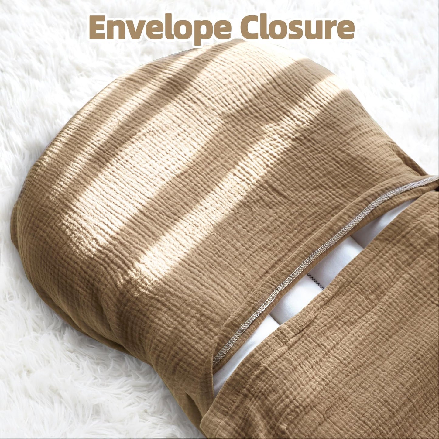 Juego de 2 fundas para tumbona de bebé, 100% algodón de muselina