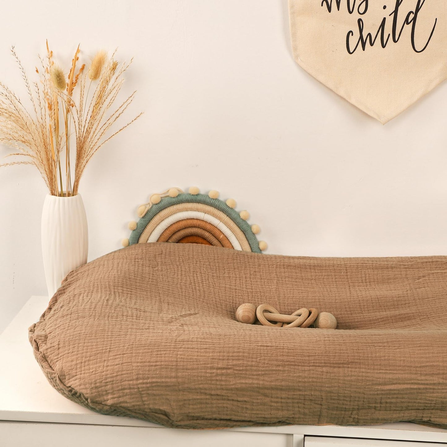 Juego de 2 fundas para tumbona de bebé, 100% algodón de muselina