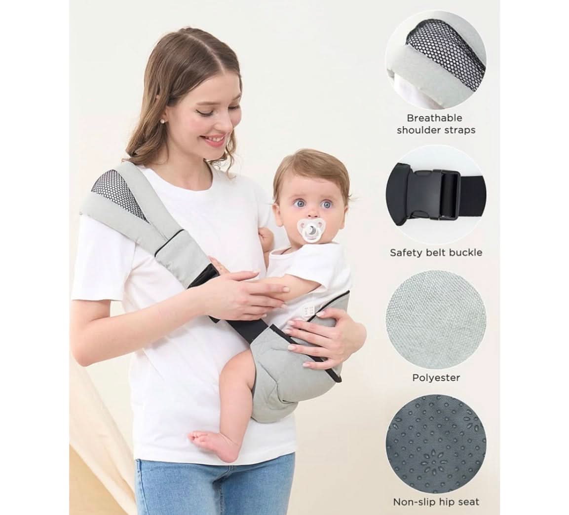GAGAKU Portabebés ajustable y ergonómico con asiento antideslizante para bebés de 6 a 36 meses (14 a 35 libras)