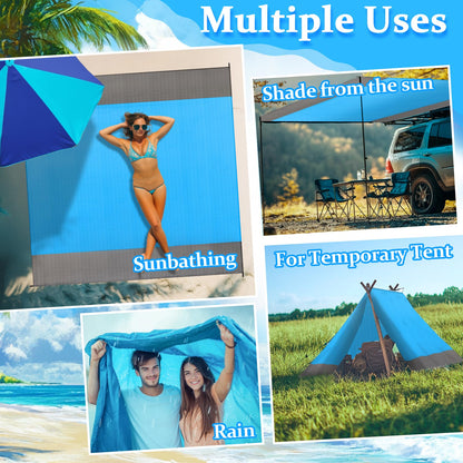 Manta de playa grande a prueba de arena, 1 manta de picnic para vacaciones, viajes, playa