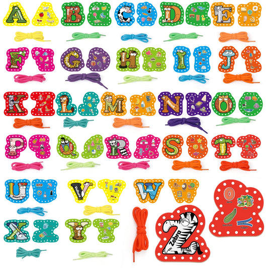 Tarjetas de atar con el alfabeto Aizweb