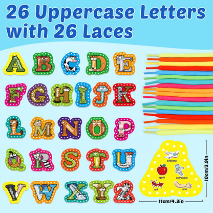 Tarjetas de atar con el alfabeto Aizweb