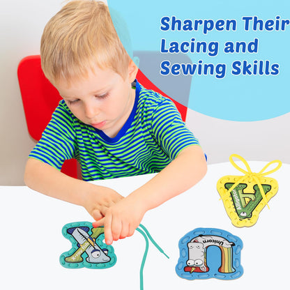 Tarjetas de atar con el alfabeto Aizweb