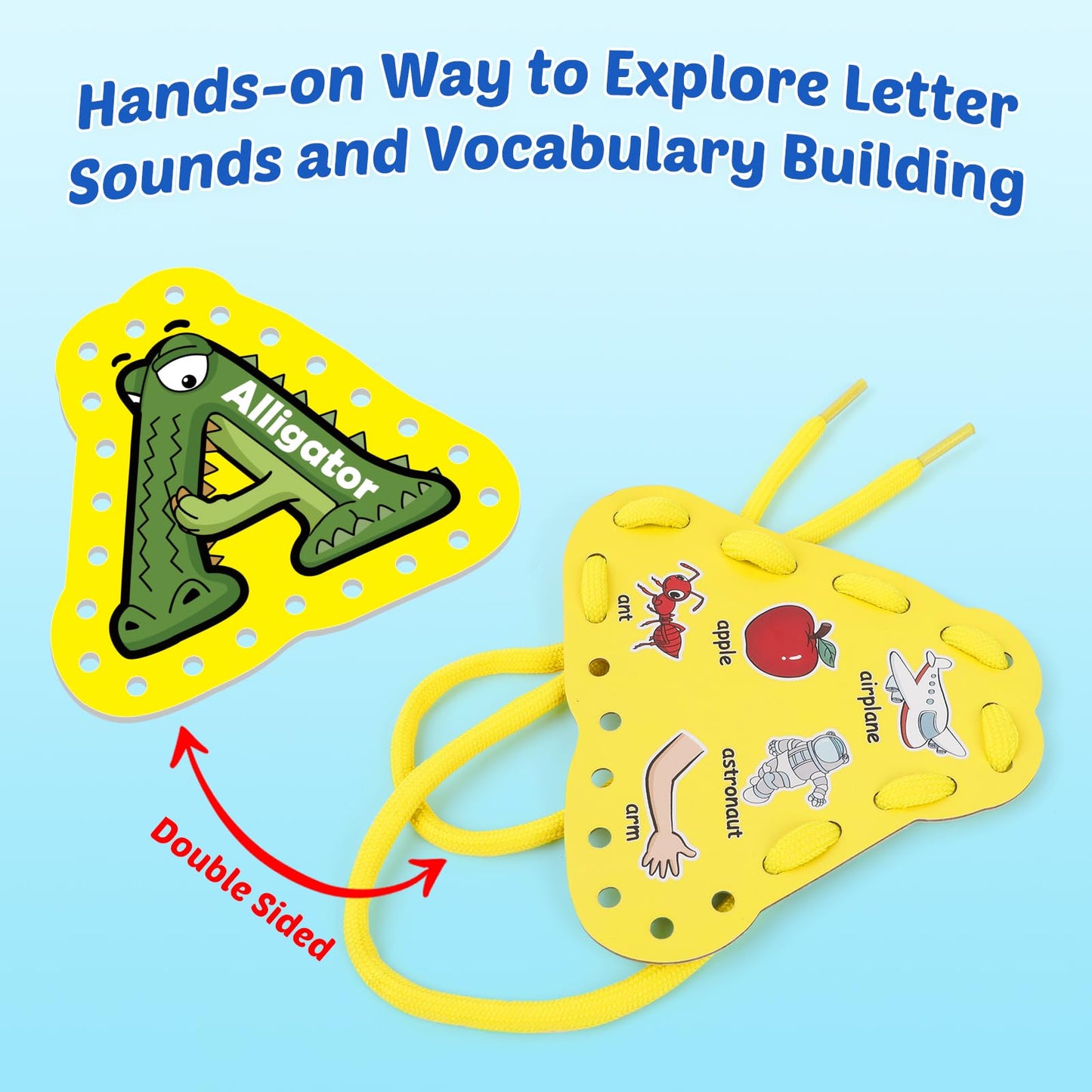 Tarjetas de atar con el alfabeto Aizweb