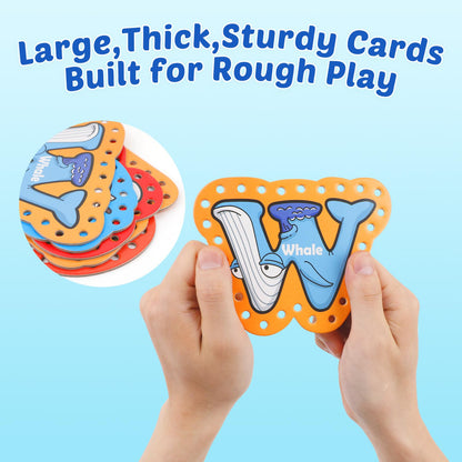 Tarjetas de atar con el alfabeto Aizweb