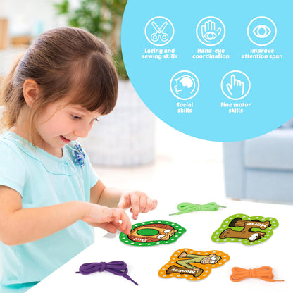 Tarjetas de atar con el alfabeto Aizweb