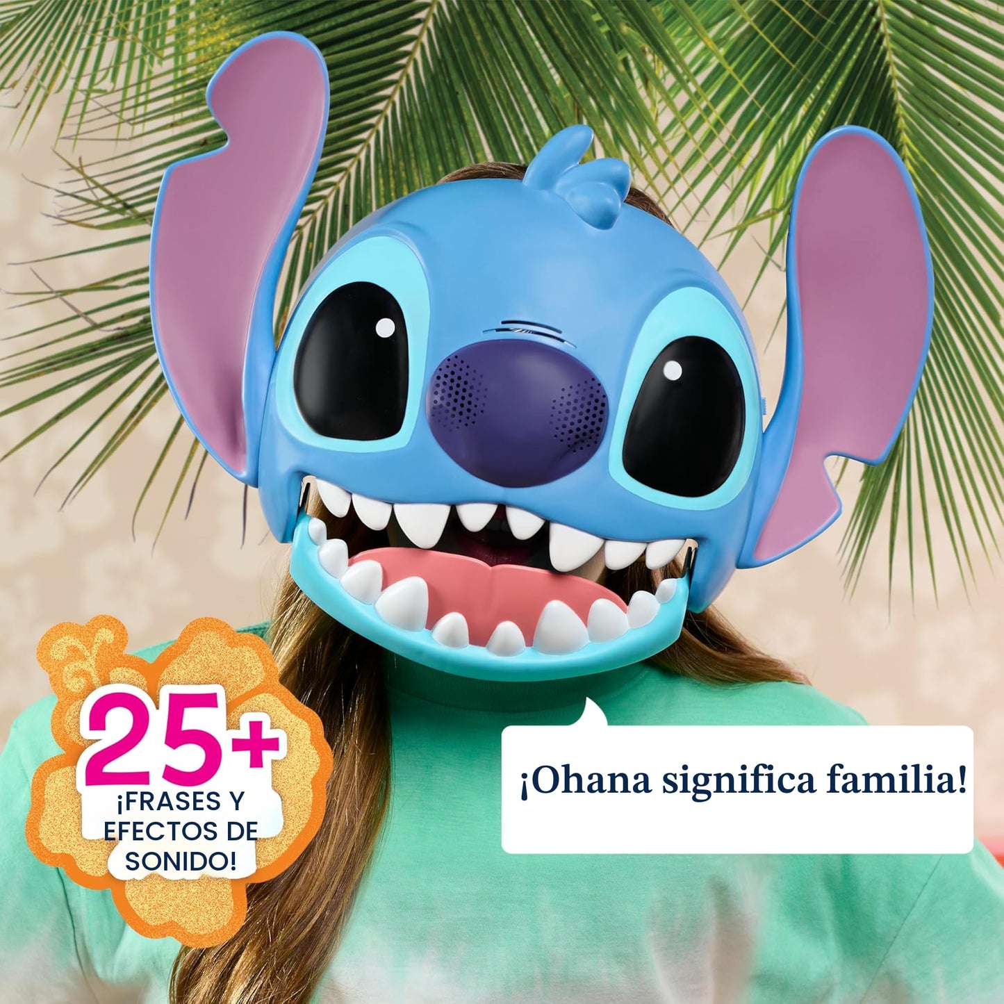 Máscara Parlante de Disney Stitch con Más de 25 Sonidos y Frases