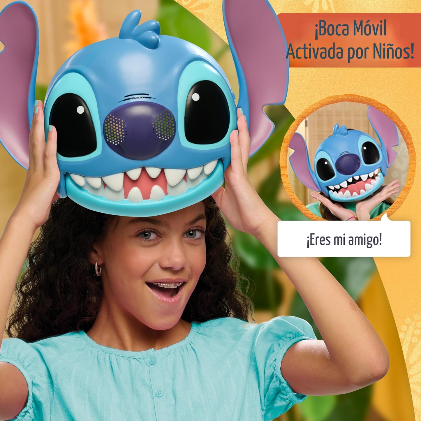 Máscara Parlante de Disney Stitch con Más de 25 Sonidos y Frases