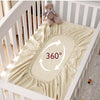 Momcozy Sábanas ajustables estándar de muselina para cuna, 52 x 28 pulgadas