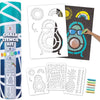 DOODLE HOG Kit de plantillas de tiza para acera con 6 tizas de colores gigantes
