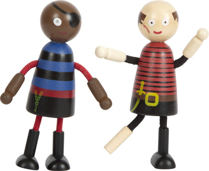Muñecas Dobladoras de Madera Pirata