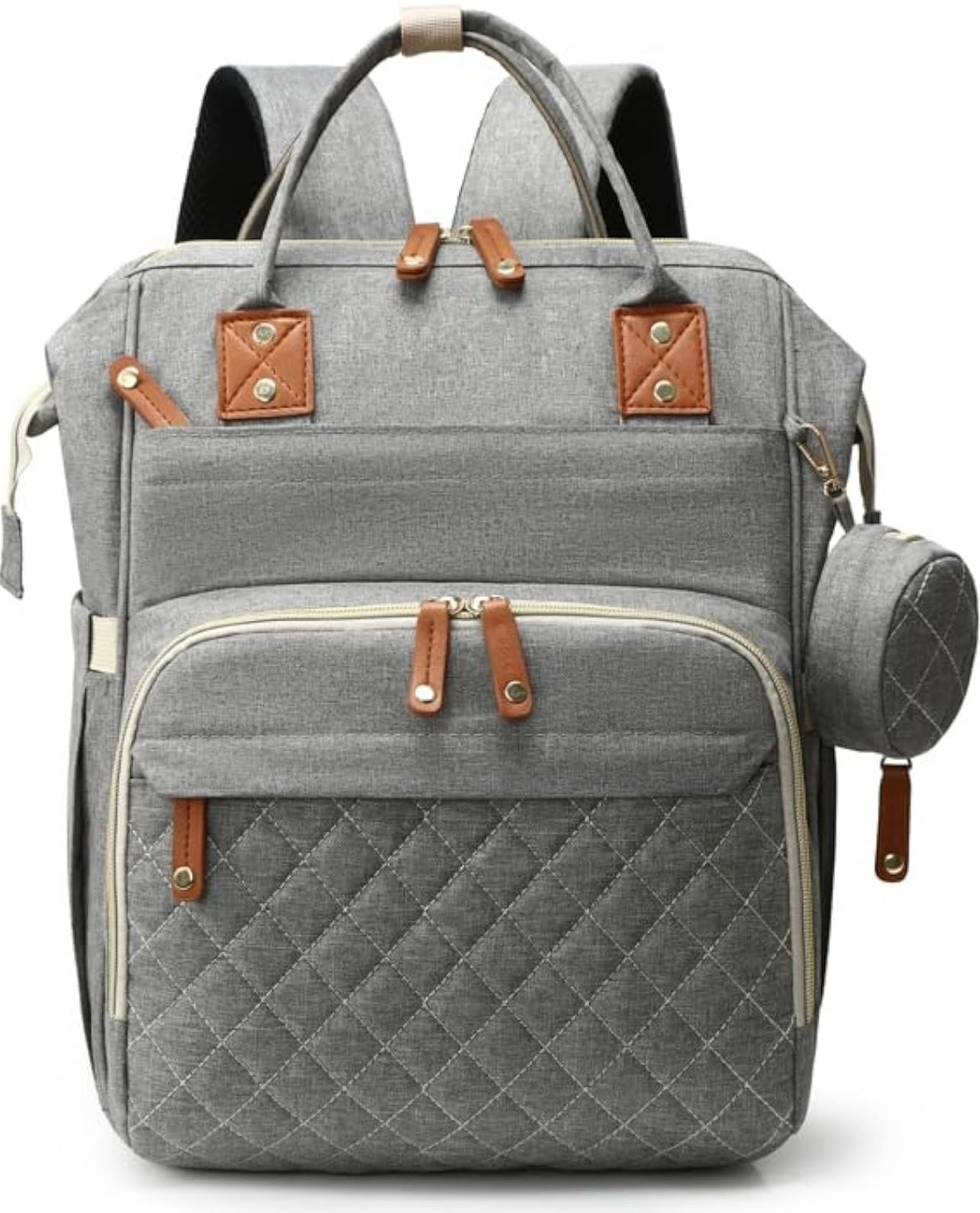 Mochila para bolsa de pañales, gris