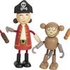Muñecas Dobladoras de Madera Pirata