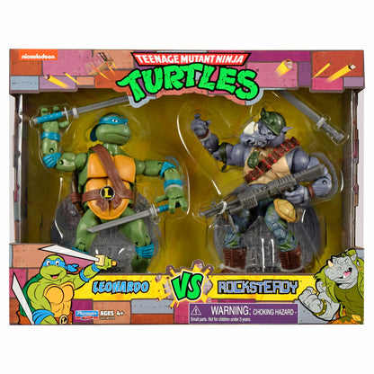 Teenage Mutant Ninja Turtles Leo vs. Rocksteady 2 Pack