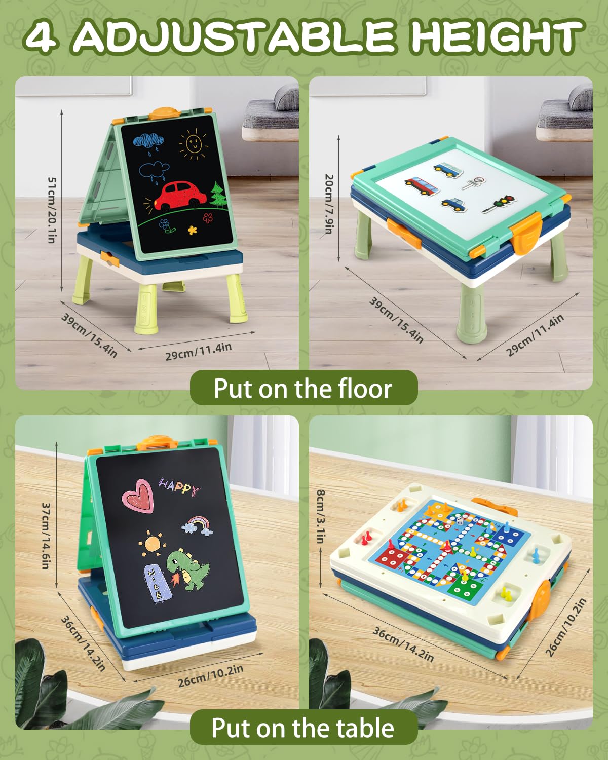 Elovien caballete de mesa para niños pequeños