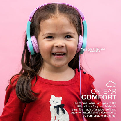 JLab JBuddies Audífonos plegables para niños con cable Gen 2