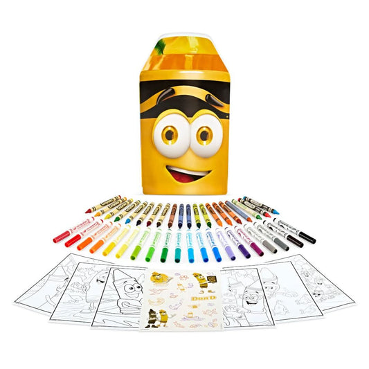 Crayola Juego de colorear con estuche de arte amarillo de edición limitada