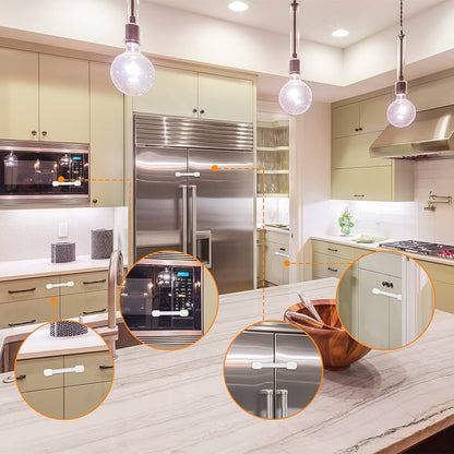 Coolrunner - Cerraduras de correa de seguridad para niños, paquete de 12 cerraduras