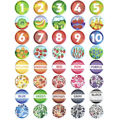 Tarjetas flotantes para la bañera: aprende números, a contar y colores