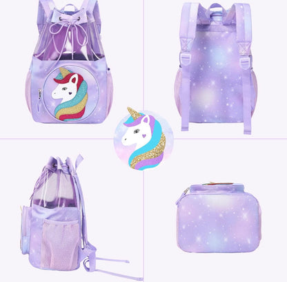 Mygreen Bolsa de gimnasio con cordón para niños pequeños