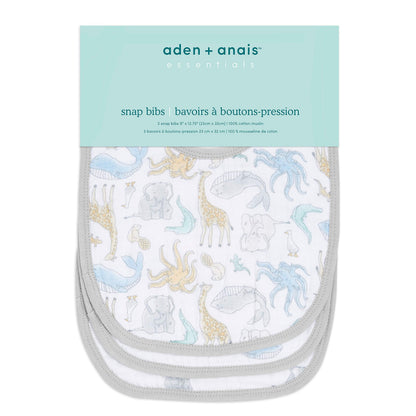 aden + anais Essentials - Babero para bebé, 100% muselina de algodón
