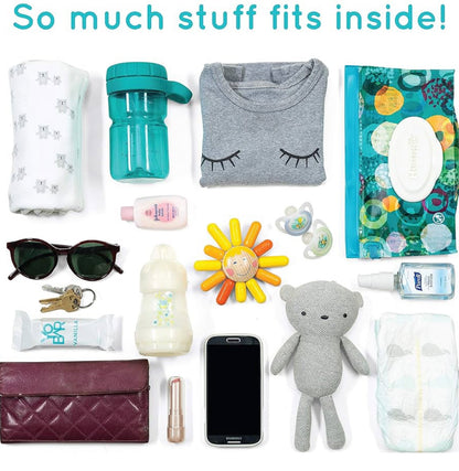 Swanoo Organizador de cochecito con soporte para tazas