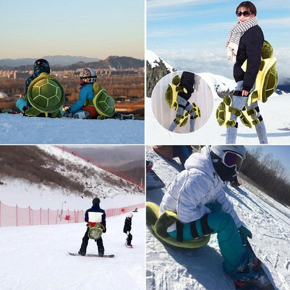 1 almohadilla acolchada para niños con diseño de tortuga, para esquí, patinaje, snowboard y esquí