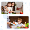 Juego de 14 cuchillos de cocina de madera para niños, incluye guantes