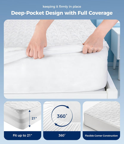 Protector de colchón impermeable tamaño Queen