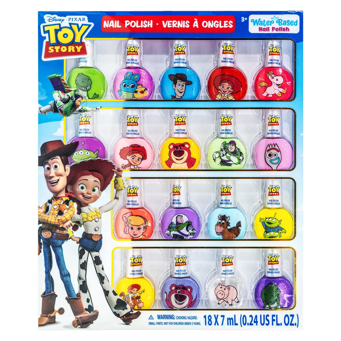 Disney Pixar Toy Story - Juego de 17 esmaltes de uñas pelables a base de agua