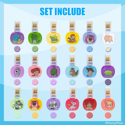 Disney Pixar Toy Story - Juego de 17 esmaltes de uñas pelables a base de agua