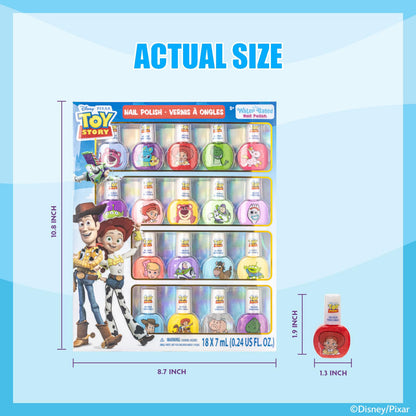 Disney Pixar Toy Story - Juego de 17 esmaltes de uñas pelables a base de agua