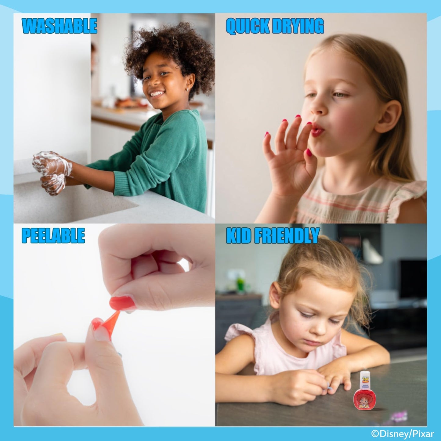 Disney Pixar Toy Story - Juego de 17 esmaltes de uñas pelables a base de agua