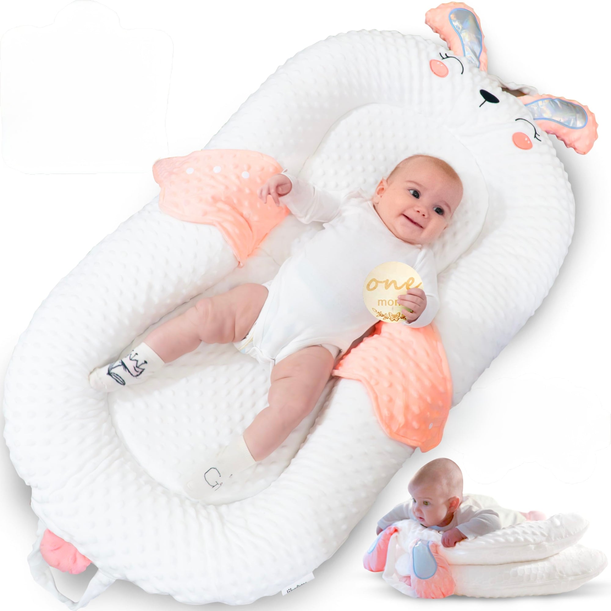 Baby Nest - Tumbona grande para bebé con paneles laterales ajustables