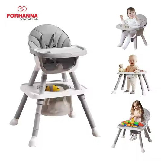 Silla Alta Multifuncional 7 en 1 para Bebés y Niños