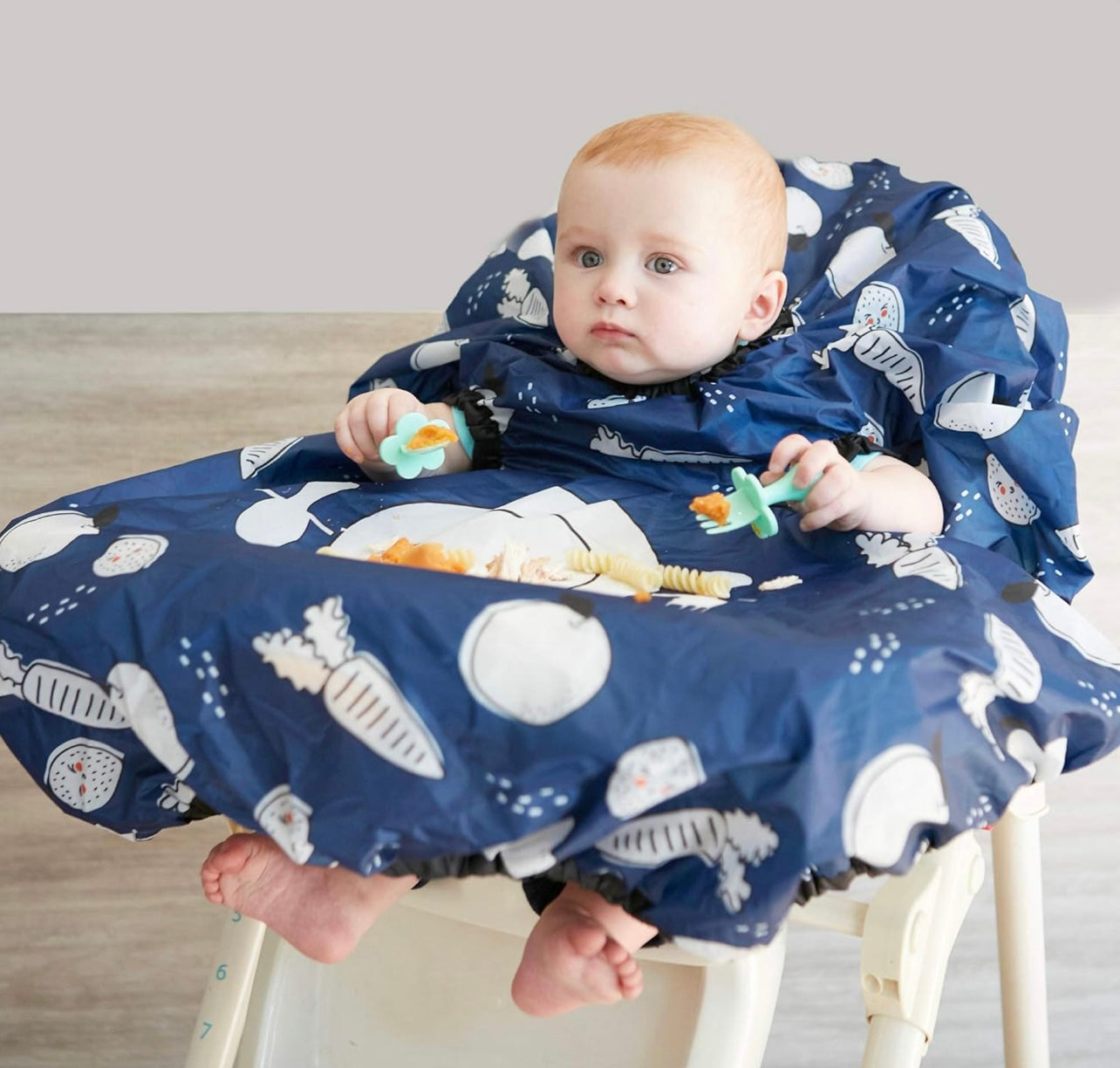 Grabease Babero impermeable para bebés, 6-24 meses