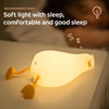 Kawaii - luz nocturna animal de pato plano acostado
